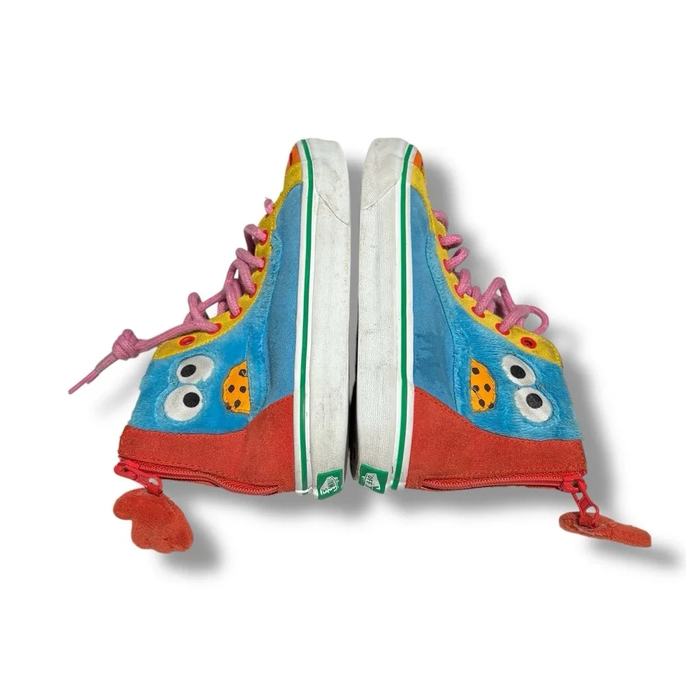 Vans SK8 Hi Zip SESAME STREET 'Big Bird' Boys Girls‎ Unisex Shoes Size 3 EU 34